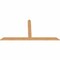 Ekena Millwork Portland Timber Gable Bracket, Western Red Cedar, 96"W x 48"H x 1 1/2"D x 5 1/2"F, 12/12 Pitch GBW096X48X0206POR00SWR - alternate 2